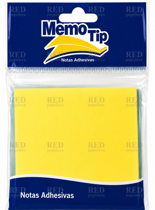 Notas Adhesivas Janel Memo Tip 3x3" en Bolsa