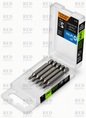 Estuche con 5 puntas de cruz PH0 largo 2", TRUPER EXPERT