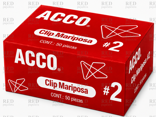 CLIP MARIPOSA NO. 2 MARCA ACCO