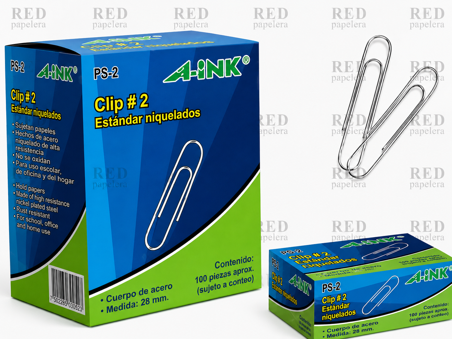 CLIP No. 2 ESTANDAR NIQUETALO MARCA A-INK