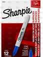 MARCADOR PERMANENTE AZUL PUNTO FINO MARCA SHARPIE
