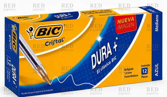 BOLIGRAFO CRISTAL COLOR AZUL PUNTO MEDIO MARCA BIG