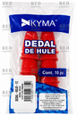 DEDAL DE HULE ROJO 13  MARCA KYMA