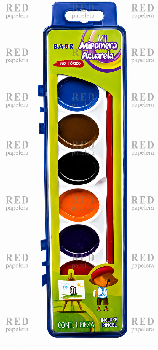 ACUARELAS DE 8 COLORES MARCA AINK