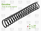 Arillo Espiral Plástico 3:1 10Mm COLOR NEGRO