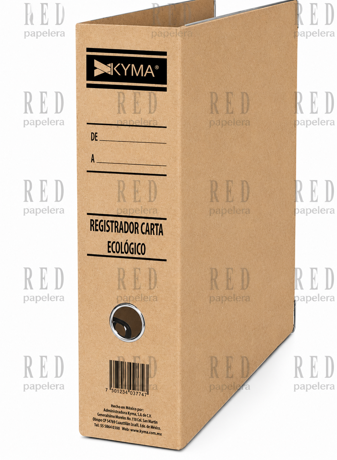 REGISTRADOR TAMAÑO CARTA KRAFT MARCA KYMA
