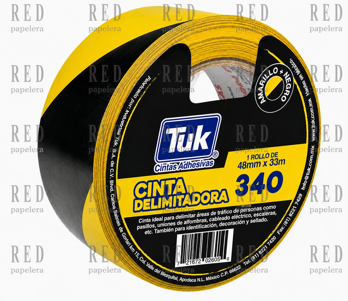 CINTA DELIMITADORA 48MMX33M MARCA TUK