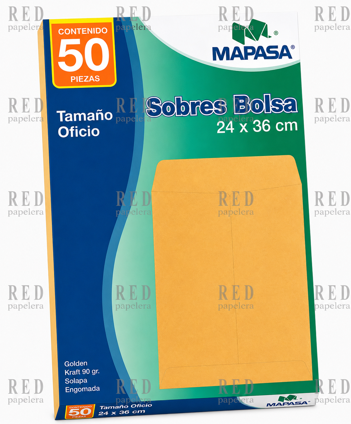 SOBRE BOLSA GOLDEN MARCA MAPASA TAMAÑO OFICIO