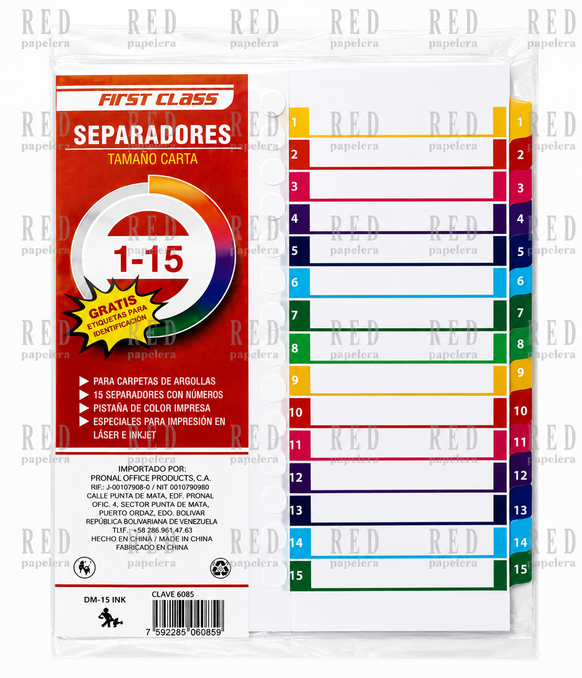 SEPARADORES DEL 1-15 MARCA DIETRIX