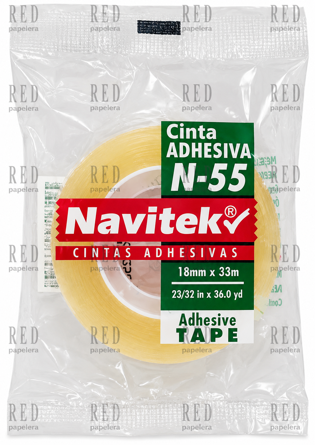 CINTA ADHESIVA TAPE DE 18MMx33M MARCA NAVITEK